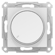 Светорегулятор (диммер) SE AtlasDesign поворотно-нажимной, 315Вт, белый, механизм - Электрика, НВА - Выключатели и розетки - Выключатели - Магазин стабилизаторов напряжения Ток-Про